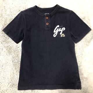 ギャップ(GAP)の【GAP】ネイビー 半袖 Tシャツ 130cm ／ 2ボタンシャツ ボーイズ (Tシャツ/カットソー)