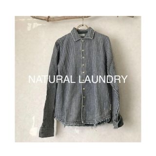 ナチュラルランドリー(NATURAL LAUNDRY)のNATURAL LAUNDRY cottonパイピングギンガムシャツ ブラウス(シャツ/ブラウス(長袖/七分))