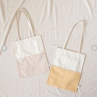 シールームリン(SeaRoomlynn)のエコスエード コンビトートBAG ライトベージュ(トートバッグ)