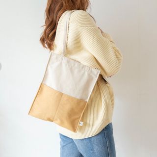 シールームリン(SeaRoomlynn)のエコスエード コンビトートBAG ヒヨコ(トートバッグ)