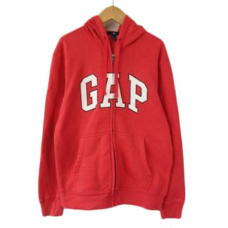 ギャップ(GAP)のギャップ GAP パーカー ジップアップ スウェット 裏起毛 S 赤(パーカー)