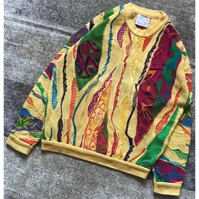 中古品 超レア 圧倒的な存在感 芸術 人物柄 COOGI クージー ニット