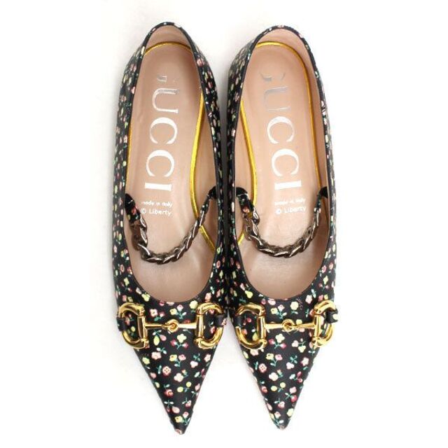 グッチ×リバティコラボ フラットバレエシューズ GUCCI LIBERTY 代理店 リバティフラットシューズ GUCCI ローファー/革靴