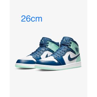 ナイキ(NIKE)のNike Air Jordan 1 Mid "Blue Mint"26cm(スニーカー)