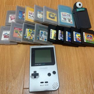 ゲームボーイ(ゲームボーイ)の【値下げしました💗】GAME BOY LIGHT、GB・GBカラーカセット(家庭用ゲーム機本体)