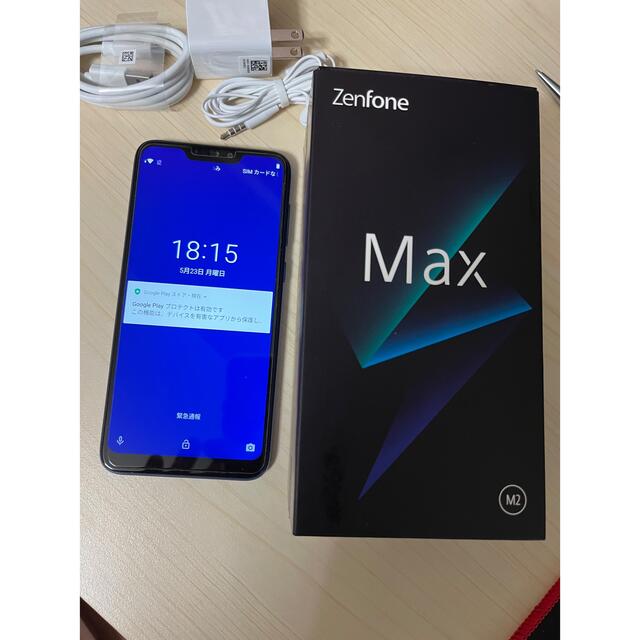 ZenFone Max M2 SIMフリー ミッドナイトブルー GB