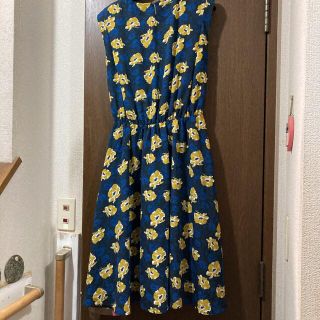 【美品】袋帯 六通 からし色 昔の風景 OB099