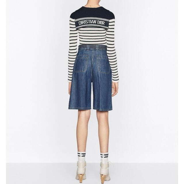 DIOR MARINIERE マリン風*コットンニット*Navy×White-