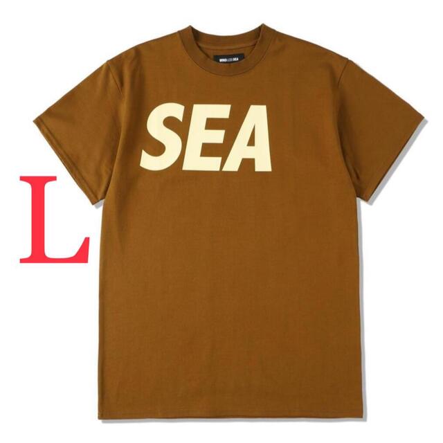 新品・未使用 WIND AND SEA S/S Tシャツ Lサイズ ブラウン