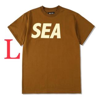 ウィンダンシー(WIND AND SEA)の新品・未使用 WIND AND SEA S/S Tシャツ Lサイズ ブラウン(Tシャツ/カットソー(半袖/袖なし))
