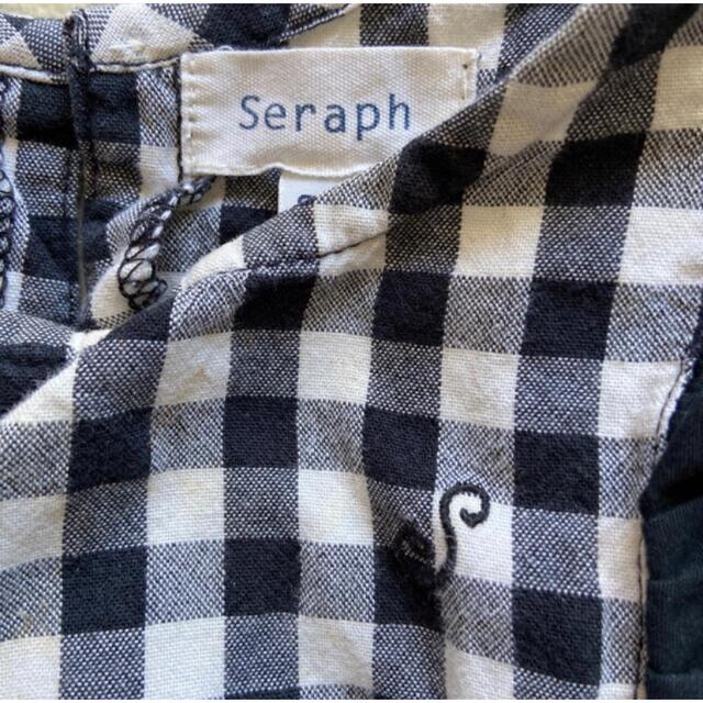 Seraph(セラフ)のセラフ　ワンピース　90 ギンガムチェック キッズ/ベビー/マタニティのキッズ服女の子用(90cm~)(ワンピース)の商品写真