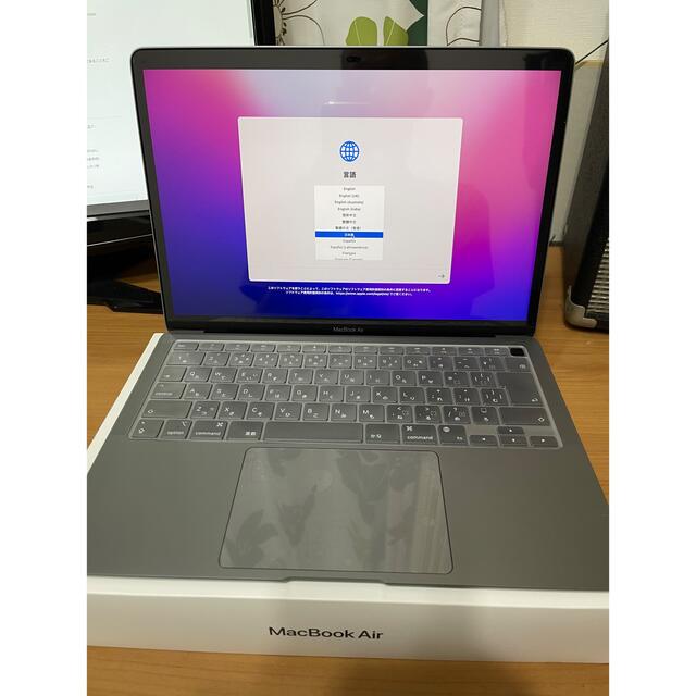 Apple(アップル)のApple Mac Book air M1チップMGN63J/A 美品中古 スマホ/家電/カメラのPC/タブレット(ノートPC)の商品写真