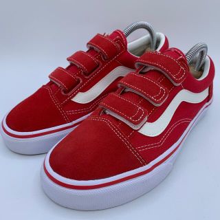 ヴァンズ(VANS)の✨美品 vans バンズ オールドスクール ベルクロ スエード レッド 23 赤(スニーカー)