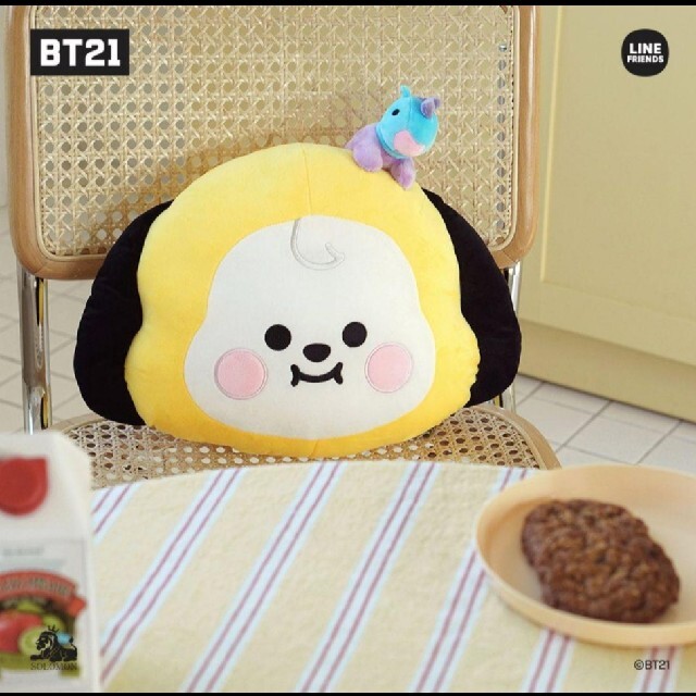 BT21 KUS_シートクッション ぬいぐるみ　チミー　タタ