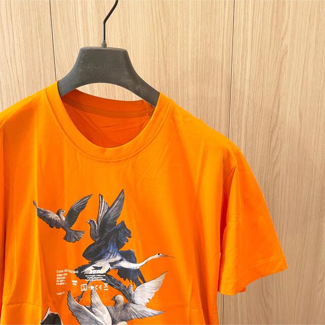 OFF-WHITE(オフホワイト)のHERON PRESTON ヘロンプレストン カットソー tシャツ ハト acw メンズのトップス(Tシャツ/カットソー(半袖/袖なし))の商品写真