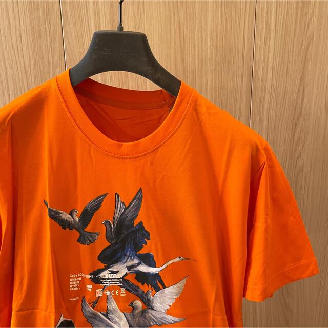 OFF-WHITE(オフホワイト)のHERON PRESTON ヘロンプレストン カットソー tシャツ ハト acw メンズのトップス(Tシャツ/カットソー(半袖/袖なし))の商品写真