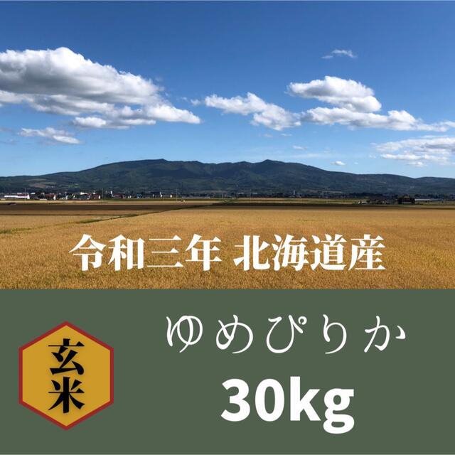 30kg　北海道産ゆめぴりか　米/穀物