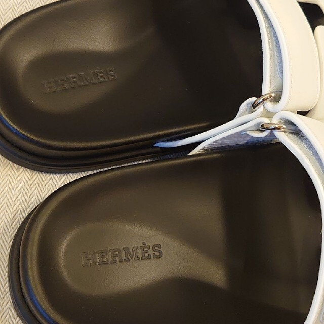 Hermes(エルメス)のSOLD：エルメス Hermes シプレ ホワイト 白 36 レディースの靴/シューズ(サンダル)の商品写真