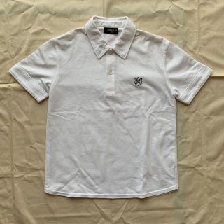 コムサイズム(COMME CA ISM)のCOMME CA IZM    白 半袖ポロシャツ　140Aサイズ(Tシャツ/カットソー)