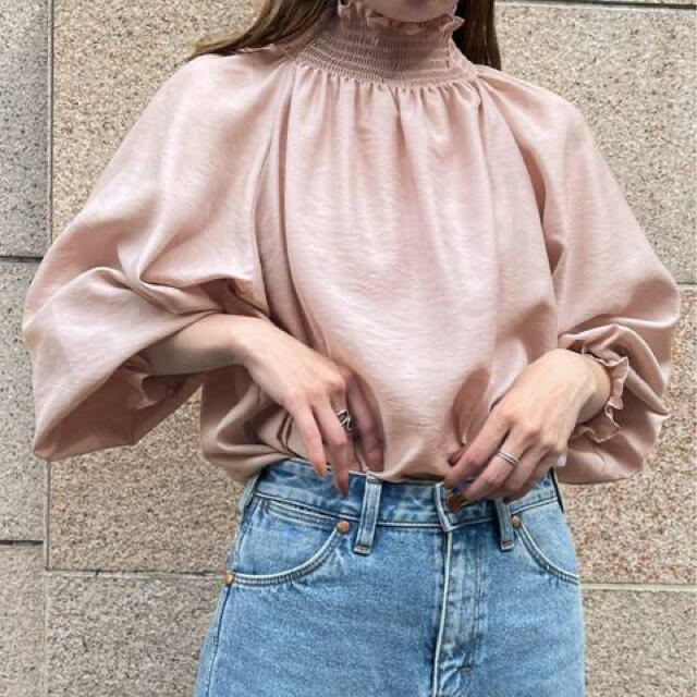 Noble - noble シャーリングシアーブラウス パープルの通販 by R