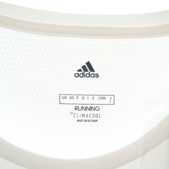 adidas(アディダス)の未使用品 アディダス ランニング 半袖Tシャツ L ホワイト スポーツ/アウトドアのランニング(ウェア)の商品写真