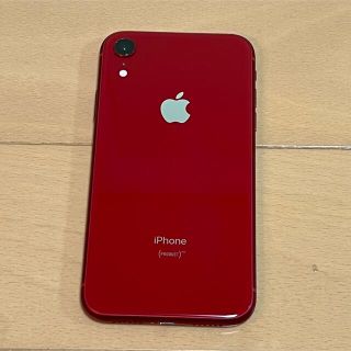 アイフォーン(iPhone)のiPhone XR 64GB RED SIMフリー  (スマートフォン本体)