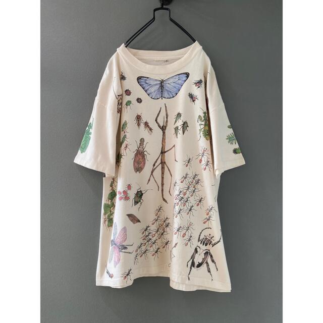 古着 ビンテージ 90s 蝶々 蛾 虫 リアル イラスト Tシャツ 希少 古着 ビンテージ 90s 蝶々 蛾 虫 リアル イラスト Tシャツ 希少