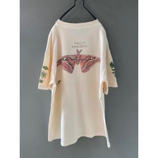 古着 ビンテージ 90s 蝶々 蛾 虫 リアル イラスト Tシャツ 希少 美品(Tシャツ/カットソー(半袖/袖なし))