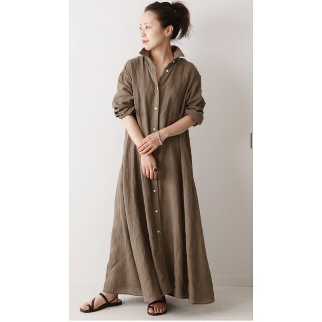 最終お値下げ☆Plage Linen Flared ワンピース 38 | フリマアプリ ラクマ