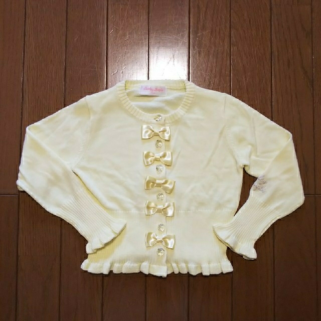 Shirley Temple(シャーリーテンプル)のシャーリーテンプル リボン カーディガン 110 キッズ/ベビー/マタニティのキッズ服女の子用(90cm~)(カーディガン)の商品写真