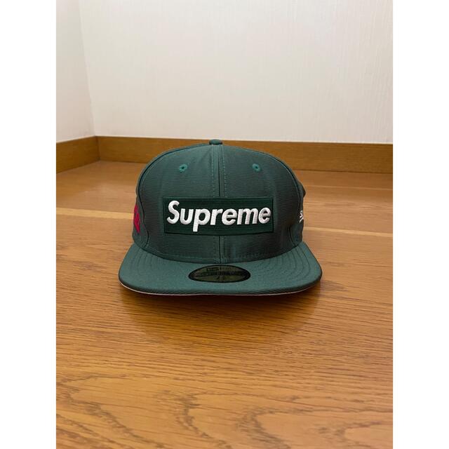 supreme×new era Dazzle Box Logo 緑　7-5/8