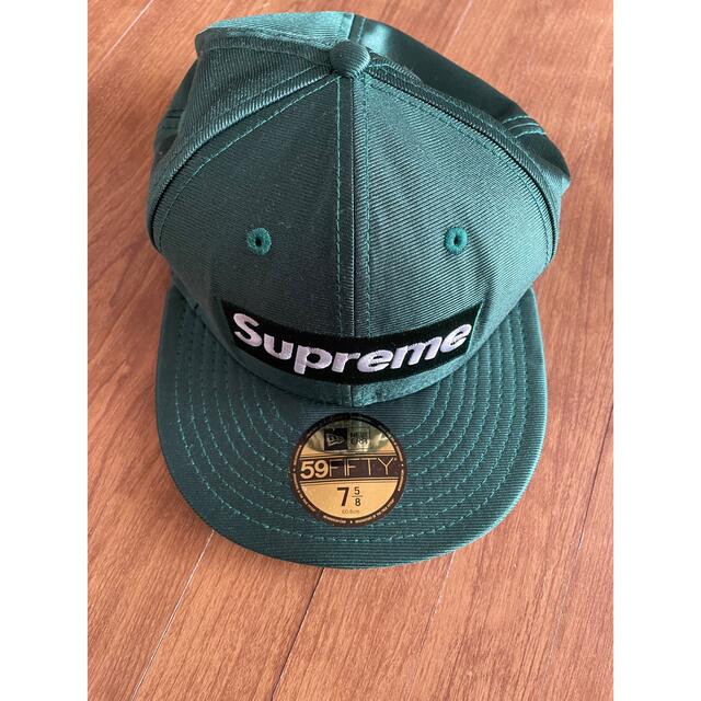 Supreme(シュプリーム)のsupreme×new era Dazzle Box Logo 緑　7-5/8  メンズの帽子(キャップ)の商品写真
