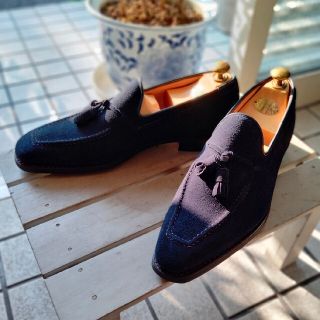 クロケットアンドジョーンズ(Crockett&Jones)の極美品 クロケット＆ジョーンズ タッセルローファー WITNEY2(ドレス/ビジネス)