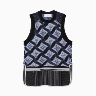 マメ(mame)の値下げ 新品mame Floral Check Knitted Vest(ベスト/ジレ)