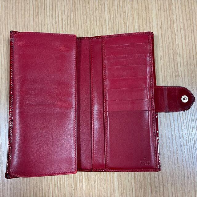グッチ/GUCCI 財布【赤】ハート 限定品 エナメル 長財布