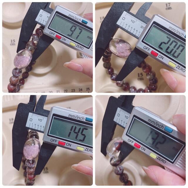 ピンク パープル ガーデン タンブル 付き ブレスレット 高品質 高波動