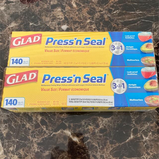 コストコ(コストコ)のコストコ　GLAD プレスンシール　Press'n Seal 2つ インテリア/住まい/日用品の日用品/生活雑貨/旅行(日用品/生活雑貨)の商品写真