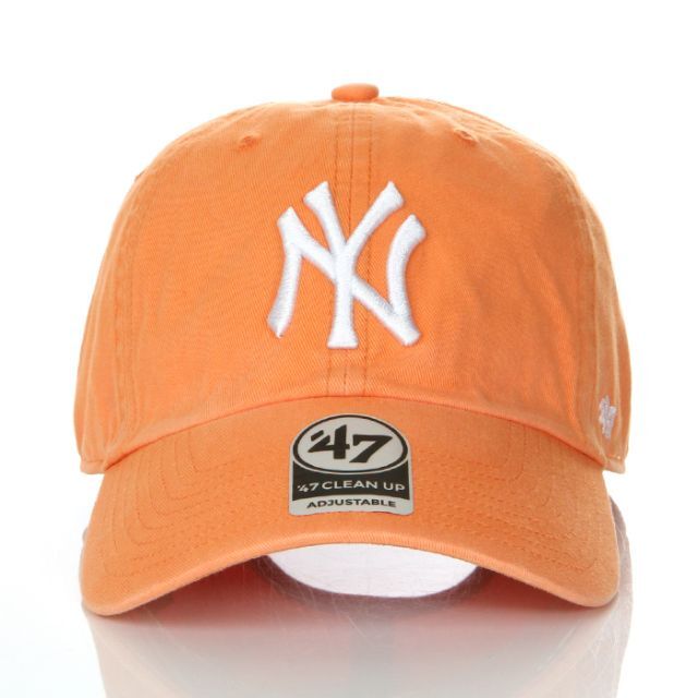 47 Brand(フォーティセブン)の【新品】47BRAND キャップ NY ヤンキース 帽子 オレンジ メンズの帽子(キャップ)の商品写真