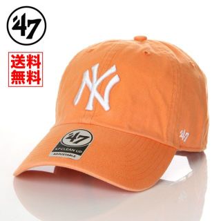 フォーティセブン(47 Brand)の【新品】47BRAND キャップ NY ヤンキース 帽子 オレンジ(キャップ)