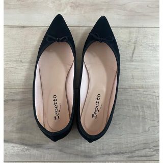 レペット(repetto)のレペット　ブリジット　ブラック　スエード(バレエシューズ)