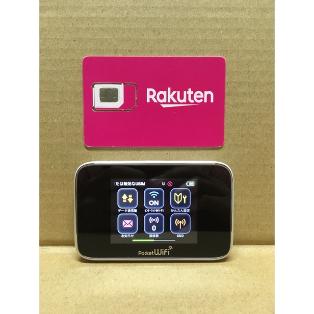 Rakuten(ラクテン)の楽天UN-LIMIT 設定済 SIMフリーWiFiルーター 小型軽量タイプ スマホ/家電/カメラのスマートフォン/携帯電話(スマートフォン本体)の商品写真