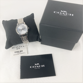 【新品未使用】COACH コーチ レディース腕時計 シルバー 人気 195ドル