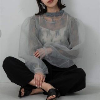 see through lace tops(シャツ/ブラウス(長袖/七分))