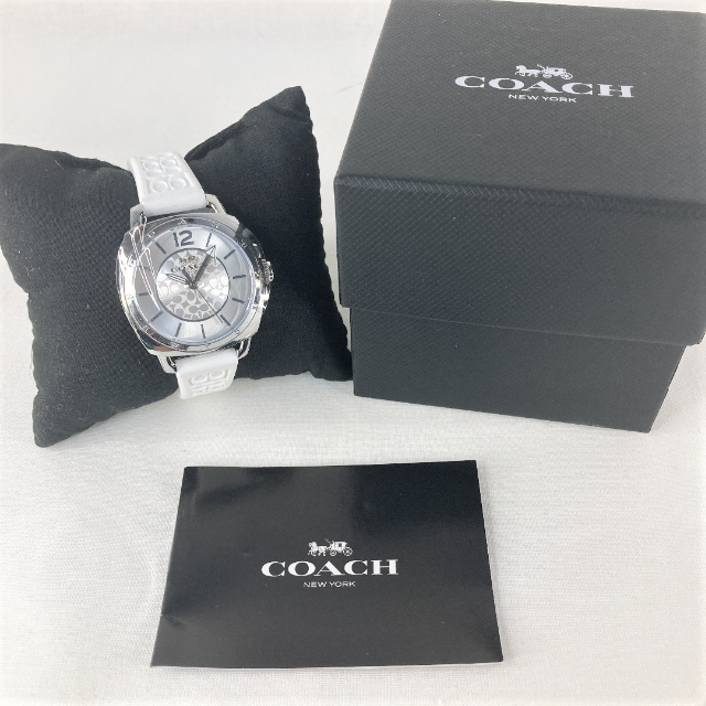 COACH(コーチ)の【新品未使用】COACH コーチ レディース腕時計 ホワイト 人気 180ドル レディースのファッション小物(腕時計)の商品写真