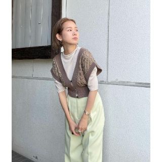 【美品】todayful ニットビスチェ　レイヤード　ベスト