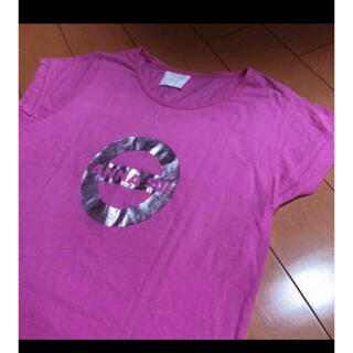 アナスイ(ANNA SUI)のANASUIピンク×シルバーコットンT(Tシャツ(半袖/袖なし))