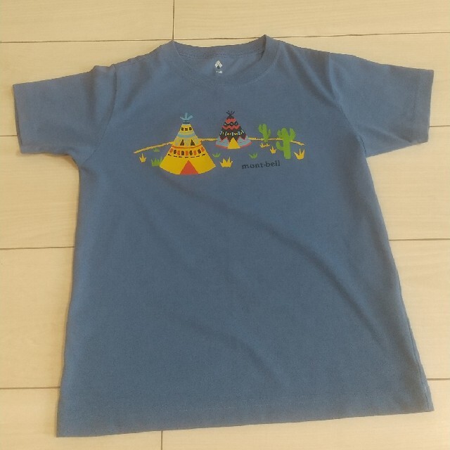 mont bell(モンベル)のmont bel/モンベル/Tシャツ/ブルー/130 キッズ/ベビー/マタニティのキッズ服男の子用(90cm~)(Tシャツ/カットソー)の商品写真