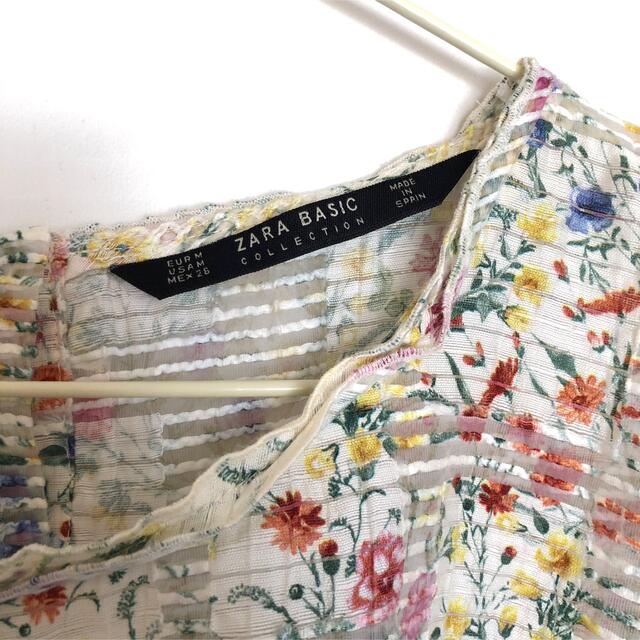 ZARA(ザラ)のZARA 花柄ブラウス レディースのトップス(シャツ/ブラウス(半袖/袖なし))の商品写真