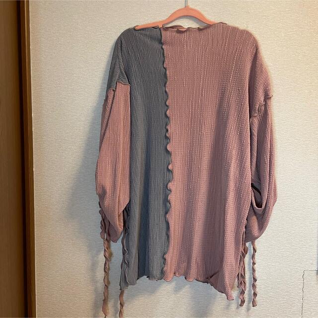 LE CIEL BLEU(ルシェルブルー)のSOLOV SIMPSON MERROW TOPS メロウ　リブトップス ピンク レディースのトップス(カットソー(長袖/七分))の商品写真