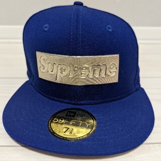 シュプリーム(Supreme)の【レア】supreme New Era Metalic Box Logo Cap(キャップ)